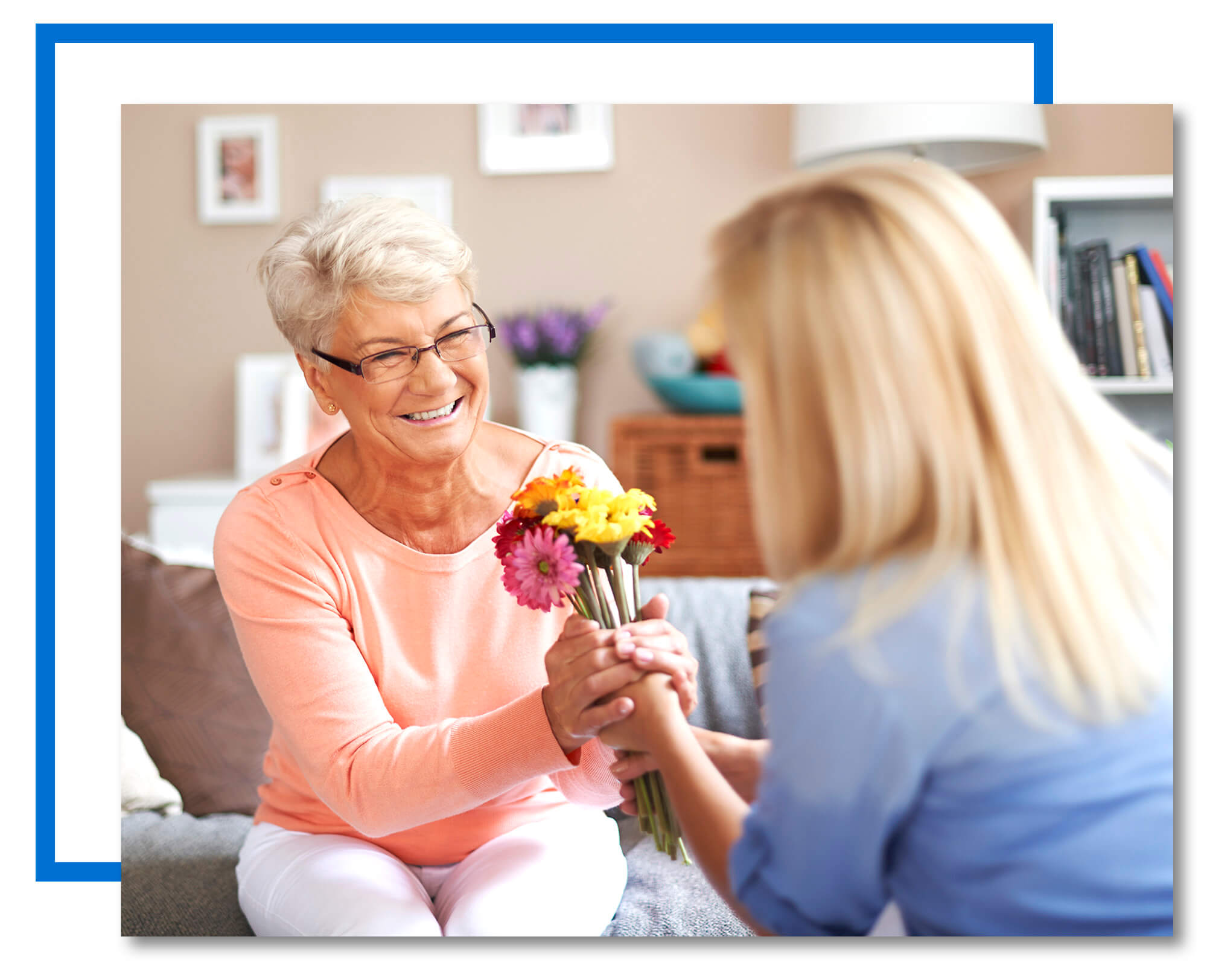 Mom, this flowers are for you happy mom